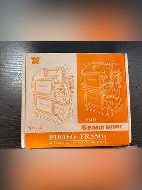 Ferris Wheel Rotating Photo Frame Display Holder DIY 6 Frames